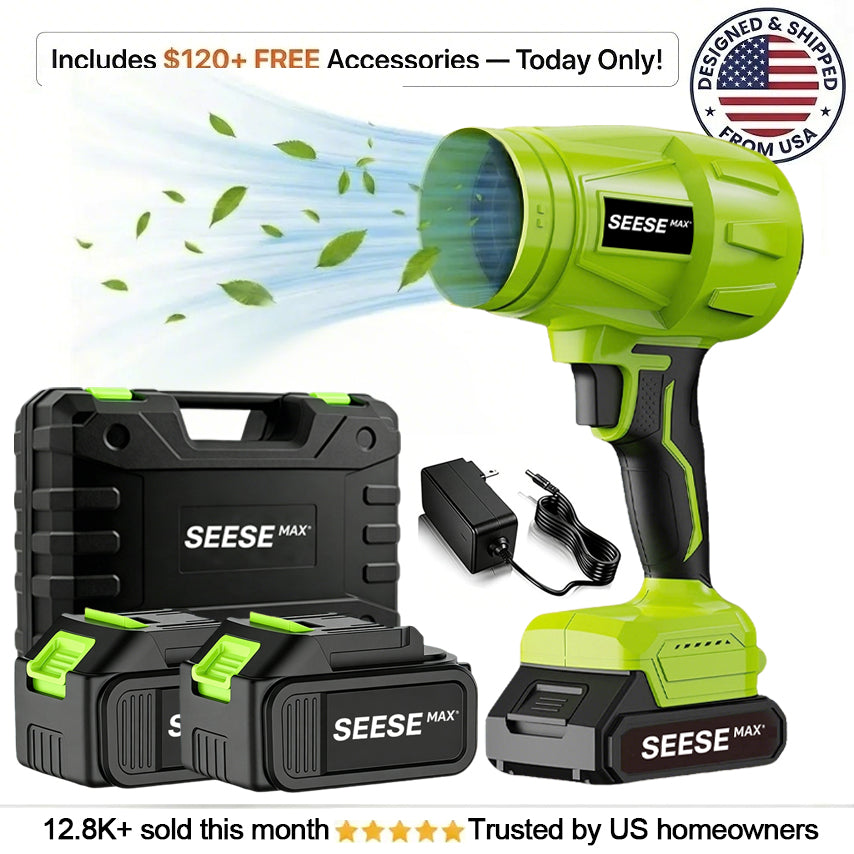 SEESE MAX™ –Cordless Leaf BlowerPower Through Dirt, Dust & Leaves Instantly