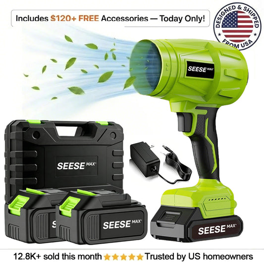 SEESE MAX™ –Cordless Leaf BlowerPower Through Dirt, Dust & Leaves Instantly